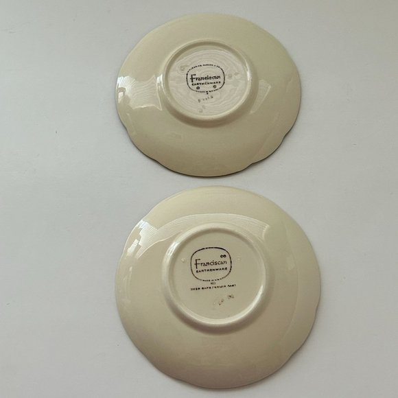 Set of 2 Vintage Franciscan Saucer Desert Rose Made In USA - Picture 2 of 8